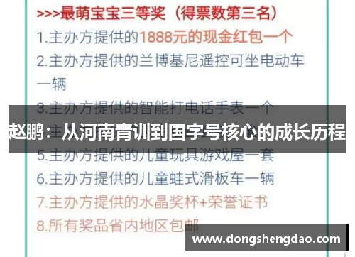 赵鹏：从河南青训到国字号核心的成长历程